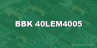 bbk 40lem4005 software