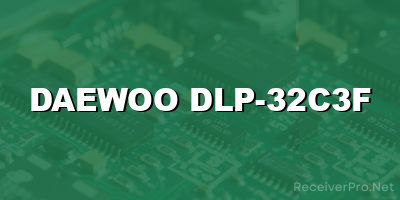 daewoo dlp-32c3f software