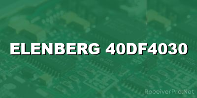 elenberg 40df4030 software