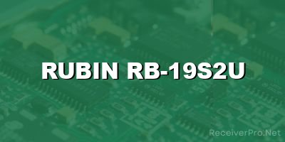 rubin rb-19s2u software