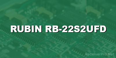 rubin rb-22s2ufd software