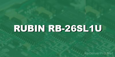 rubin rb-26sl1u software