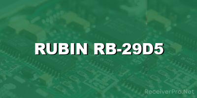 rubin rb-29d5 software