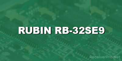 rubin rb-32se9 software