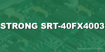 strong srt-40fx4003 software