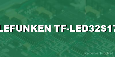 telefunken tf-led32s17t2 software